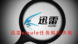 迅雷emule任务解析失败解决方法