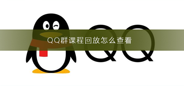 QQ群课程回放怎么查看