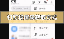 钉钉投屏码在哪里获取找到 钉钉投屏的投屏码怎么获取