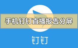 钉钉直播怎么分屏 手机钉钉直播报告分屏会显示吗