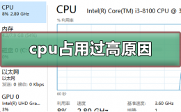 cpu占用过高是什么原因 cpu占用过高是什么原因 性能