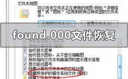 found.000文件怎么恢复 u盘出现found.000后源文件怎么恢复