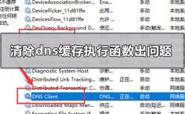 无法刷新dns执行期间函数出了问题 清除dns缓存执行期间函数出了问题怎么办