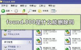 found.000可以删除吗 found.000是什么能删除吗