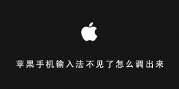 苹果手机输入法不见了怎么调出来 苹果手机输入法切换不了怎么回事