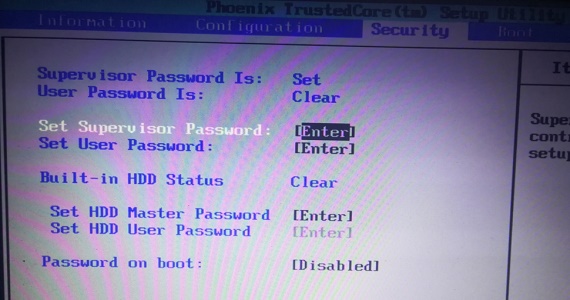 win7bios密码更改方法