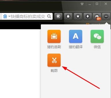 猎豹浏览器 如豹般迅捷的截图方法