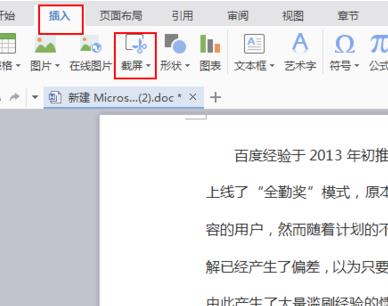 Word截图的教程须知