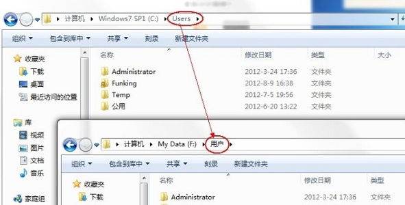 win7user文件夹更改方法