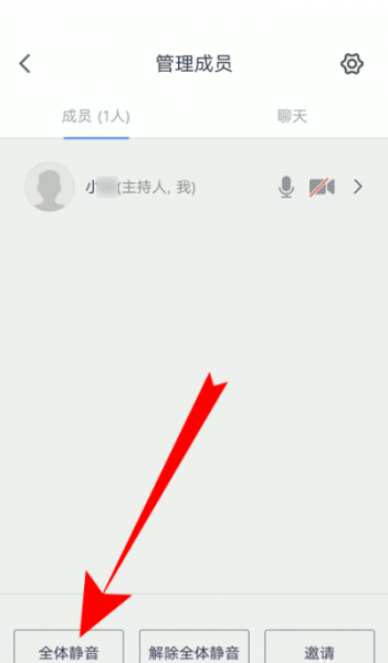 腾讯会议全体静音怎么操作