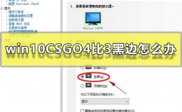 win10CSGO4比3黑边怎么办 csgo4:3分辨率1440×1080有黑边