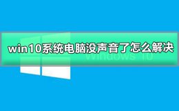 win10系统电脑没声音了怎么解决 电脑没有声音是怎么回事儿?win10