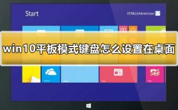 win10平板模式触摸键盘不出来 win10平板模式键盘怎么设置在桌面上详细方法