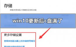 win10更新后c盘满了 w10系统自动更新后c盘满了