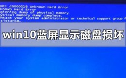 硬盘引起的蓝屏怎么解决 win10蓝屏显示磁盘损坏怎么办