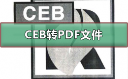 ceb怎么转换成pdf CEB转PDF文件的教程