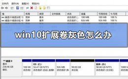 win10扩展卷灰色怎么办 win10系统c盘扩展卷按钮呈选灰色无法选取...