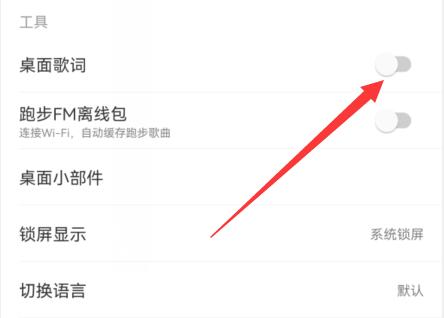 网易云音乐显示歌词在手机屏幕方法