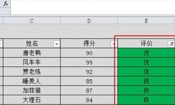 excel筛选功能使用教程