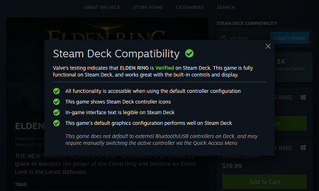 steamdeck可以玩艾尔登法环吗详情