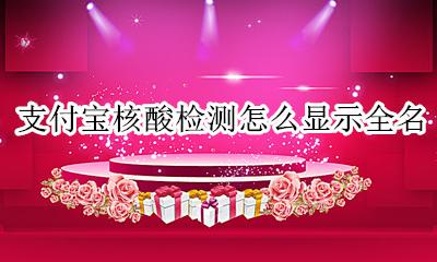 支付宝核酸检测怎么显示全名 支付宝上面怎么查核酸检测结果