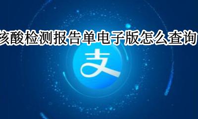 核酸检测结果报告单电子版 核酸检测报告单电子版怎么查询