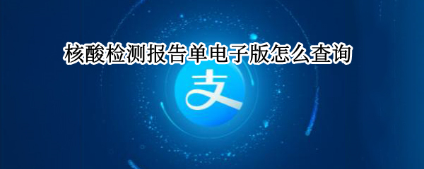 核酸检测报告单电子版怎么查询