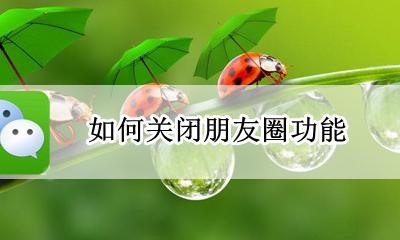 如何关闭朋友圈功能 如何让别人看不到朋友圈