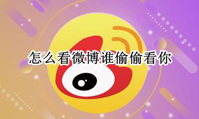 怎么看微博谁偷偷看你 怎么看微博悄悄关注我的人