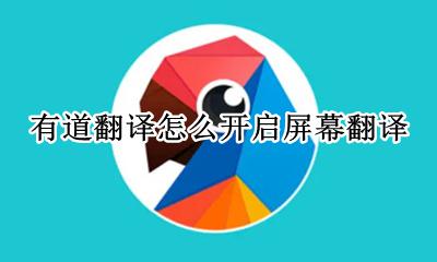 有道云翻译官屏幕翻译 有道翻译怎么开启屏幕翻译