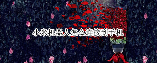 小米机器人怎么连接到手机