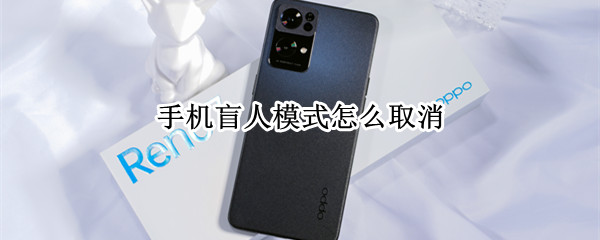 手机盲人模式怎么取消?