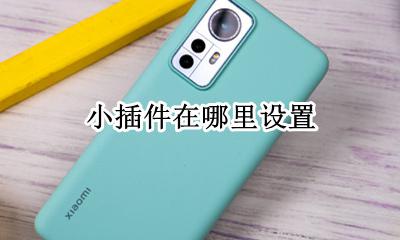 小插件在哪里设置 屏幕小插件怎么设置