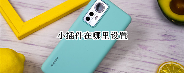 小插件在哪里设置