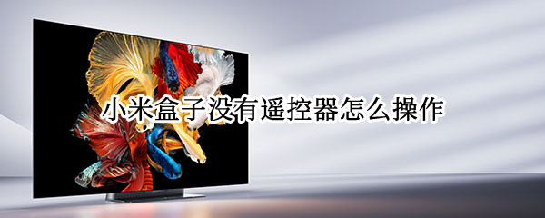 小米盒子没有遥控器怎么操作