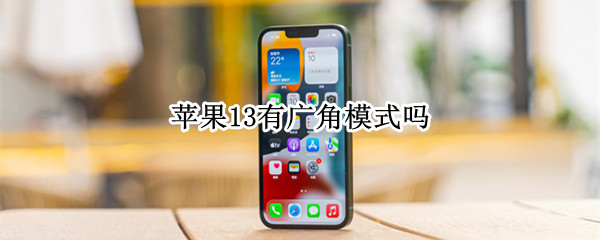 苹果13有广角模式吗