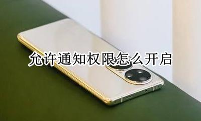 允许通知权限怎么开启 如何开启通知权限设置