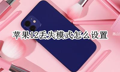 苹果12丢失模式怎么设置 iphone12丢失模式