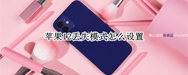 苹果12丢失模式怎么设置