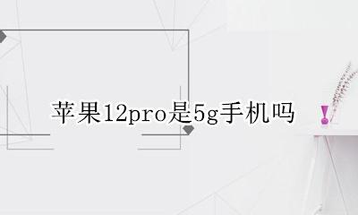 苹果12pro是5g手机吗 iphone 12pro 12g