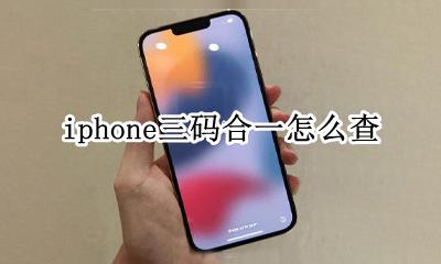 怎么查苹果手机三码合一 iphone三码合一怎么查