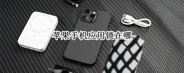 苹果手机应用锁在哪