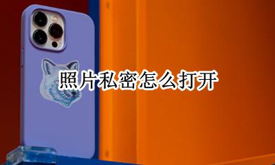 照片私密怎么打开 隐私相片怎么打开