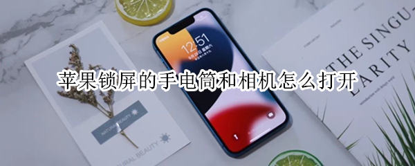苹果锁屏的手电筒和相机怎么打开