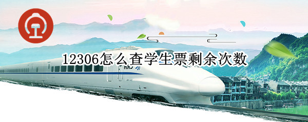 12306怎么查学生票剩余次数
