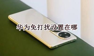 华为免打扰设置在哪 华为怎样设置免打扰