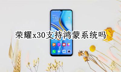 荣耀30x更新鸿蒙系统 荣耀x30支持鸿蒙系统吗