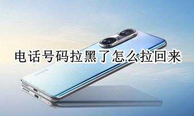 拉黑的电话怎么拉回来 电话号码拉黑了怎么拉回来