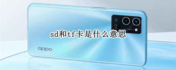sd和tf卡是什么意思