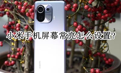 小米12如何设置屏幕常亮 小米手机屏幕常亮怎么设置?